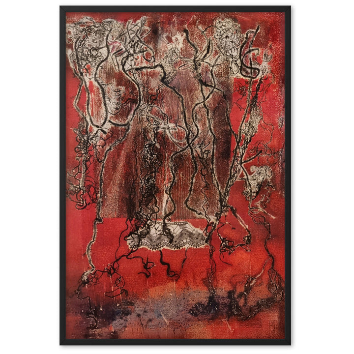 Poster - Lia Broecker-Jakob, Monotypie 5940 Schwarz / 61×91 cm artlia