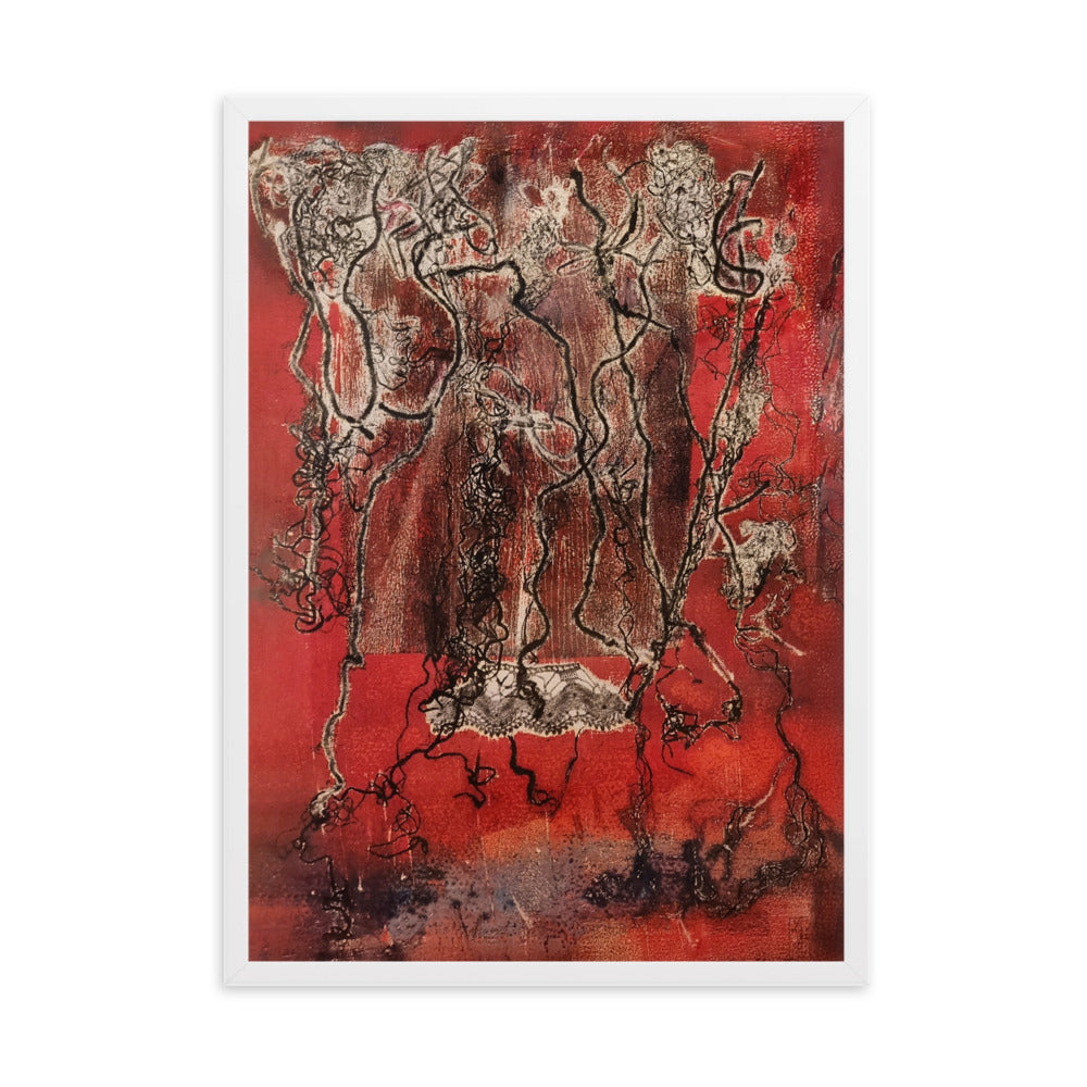Poster - Lia Broecker-Jakob, Monotypie 5940 Weiß / 50×70 cm artlia