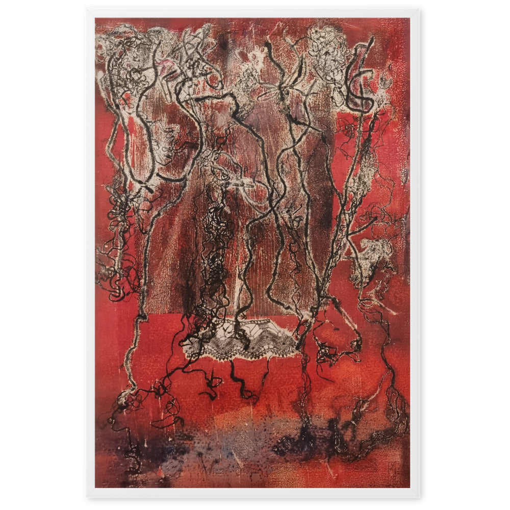 Poster - Lia Broecker-Jakob, Monotypie 5940 Weiß / 61×91 cm artlia
