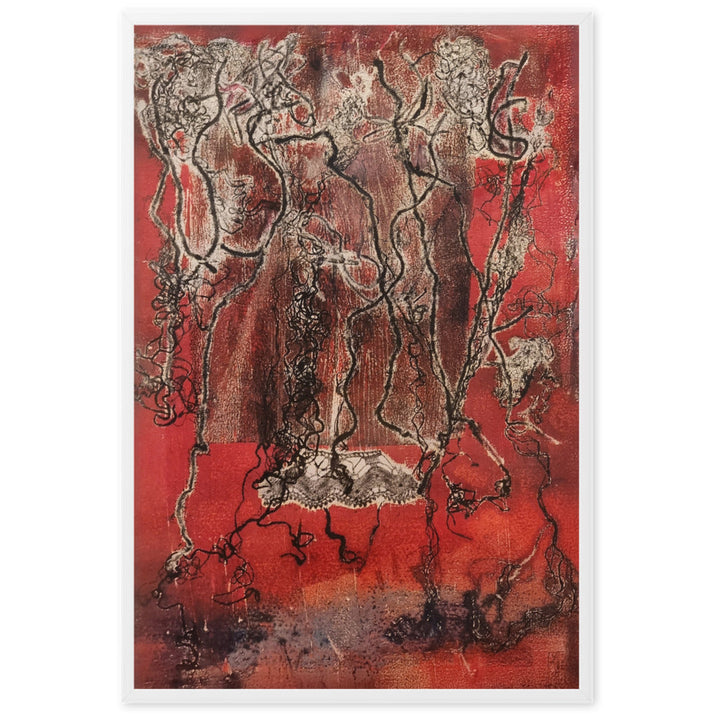 Poster - Lia Broecker-Jakob, Monotypie 5940 Weiß / 61×91 cm artlia