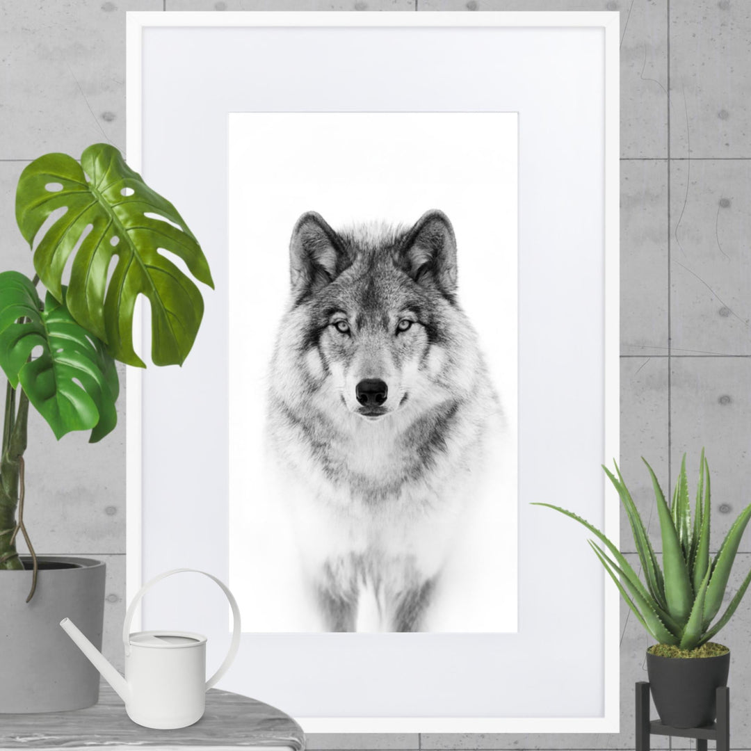 Poster mit Passepartout - Calm Wolf Kuratoren von artlia artlia