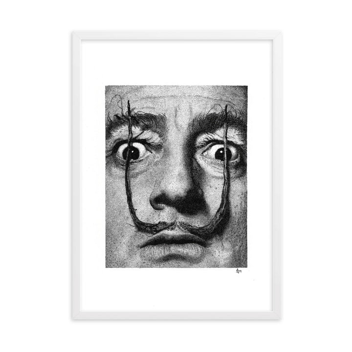 Poster mit Rahmen - Dali Pavel Illustrations Weiß / 50×70 cm artlia