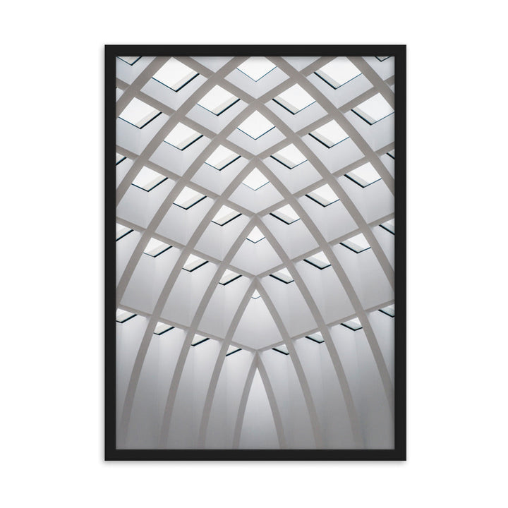 Poster mit Rahmen - Geometrisches Design Kuratoren von artlia Schwarz / 50×70 cm artlia