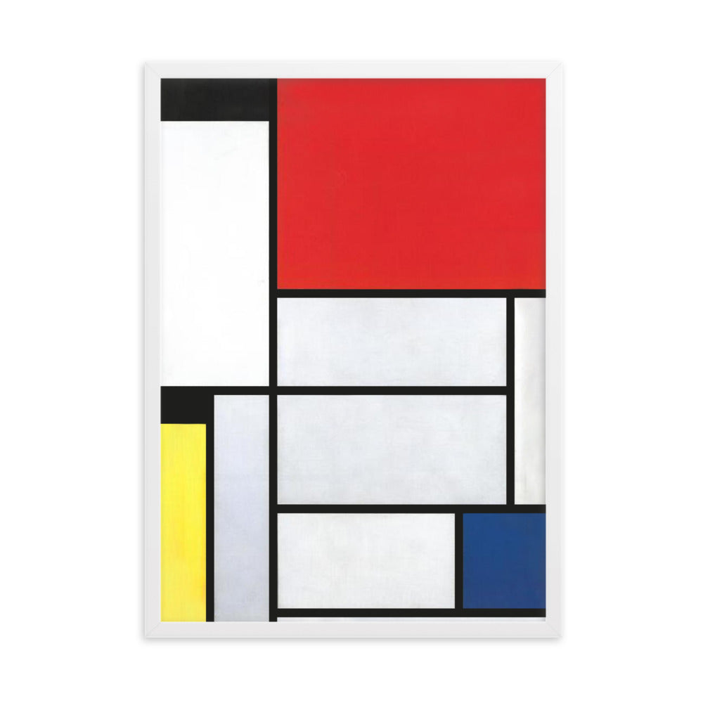 Poster - Mondrian, Tableau I Piet Mondrian Weiß / 50×70 cm artlia