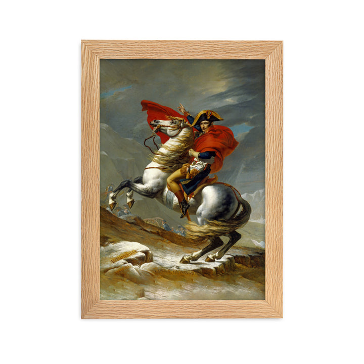 Poster - Napoleon Crossing the Alps Jacques-Louis David Oak / 21×30 cm artlia