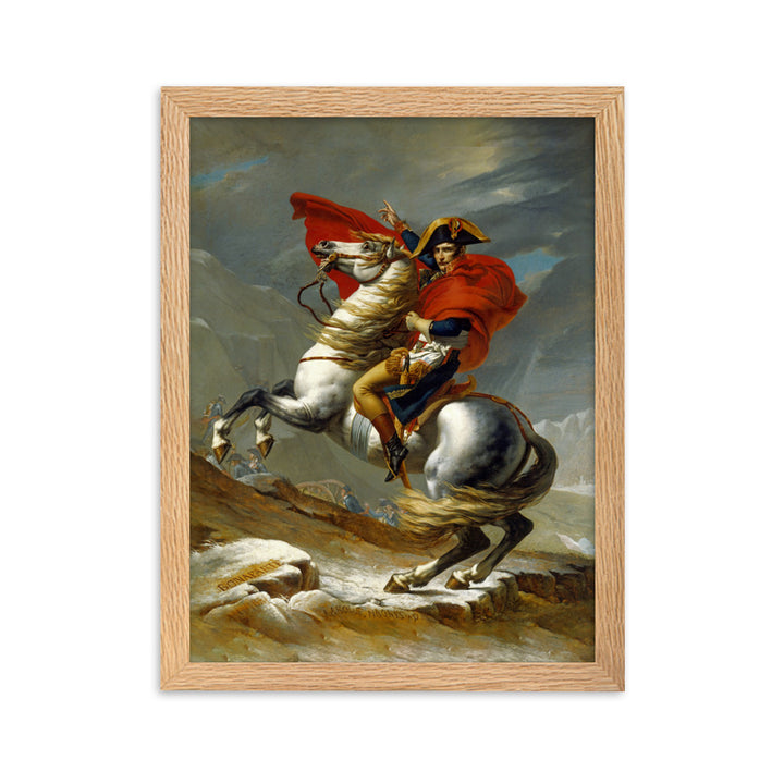 Poster - Napoleon Crossing the Alps Jacques-Louis David Oak / 30×40 cm artlia