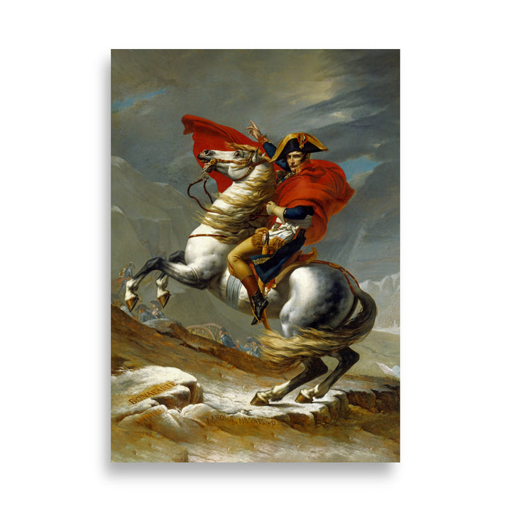 Poster - Napoleon Crossing the Alps Jacques-Louis David ohne Rahmen / 21×30 cm artlia