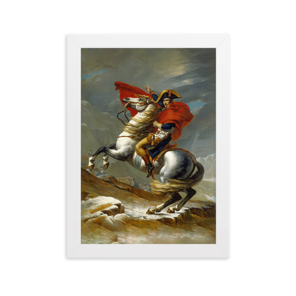 Poster - Napoleon Crossing the Alps Jacques-Louis David Weiß / 21×30 cm artlia