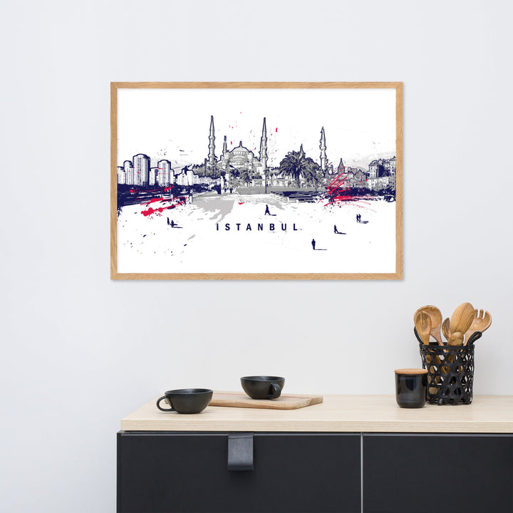 Poster - Skyline Istanbul Marko Kurth artlia