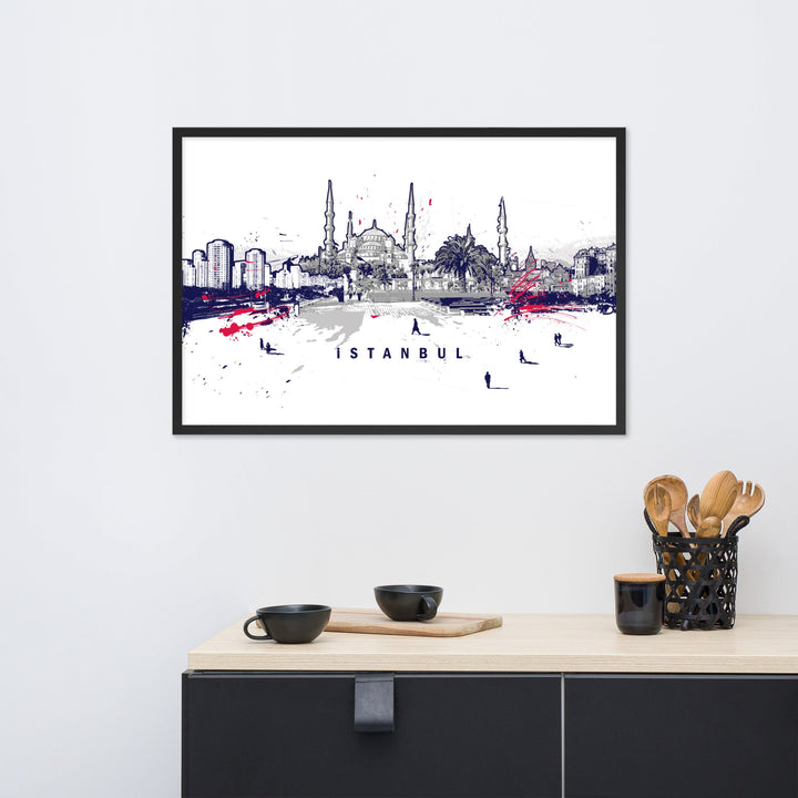 Poster - Skyline Istanbul Marko Kurth artlia