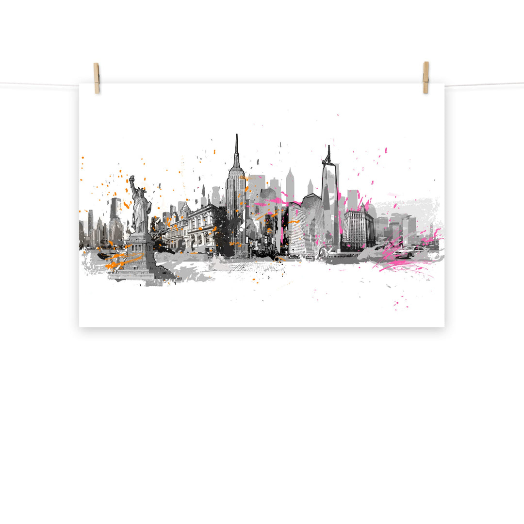 Poster - Skyline New York Marko Kurth Ohne Rahmen / 61×91 cm artlia