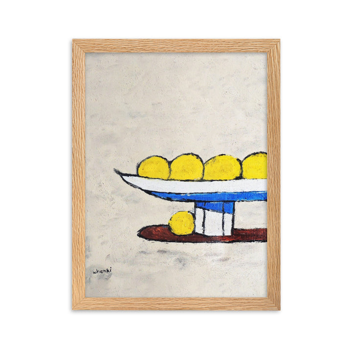 Poster - Whanki Kim, Zitronen auf Tablett Whanki Kim Oak / 30×40 cm artlia