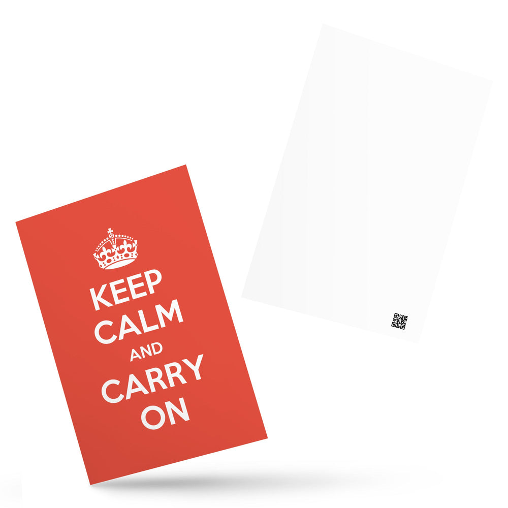 Postkarte - Keep Calm and Carry on artlia