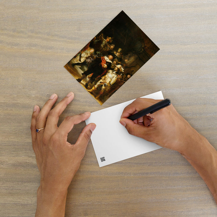 Carte postale - Rembrandt van Rijn, La Ronde de nuit