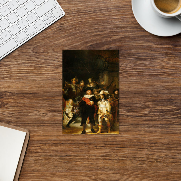 Carte postale - Rembrandt van Rijn, La Ronde de nuit