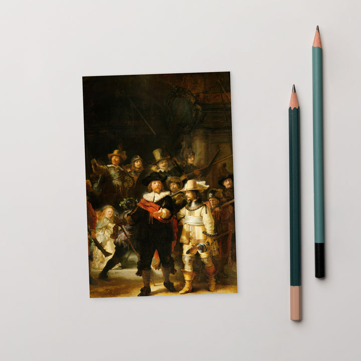 Carte postale - Rembrandt van Rijn, La Ronde de nuit