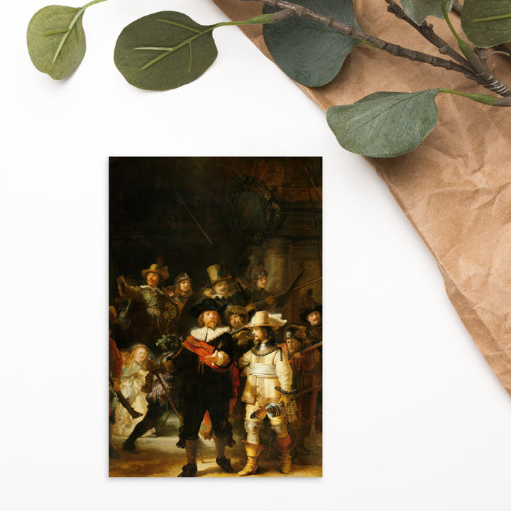 Carte postale - Rembrandt van Rijn, La Ronde de nuit