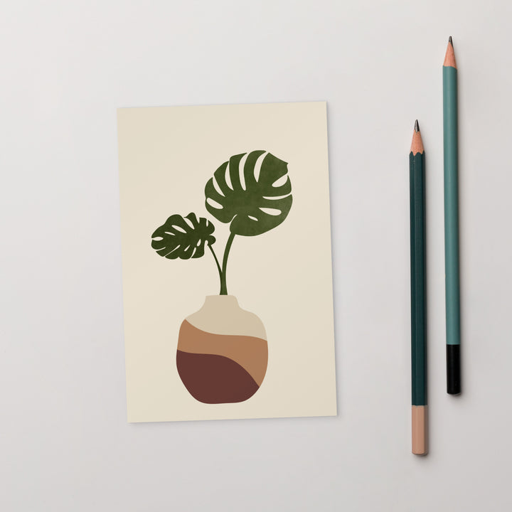 Postcard - Palm Vase