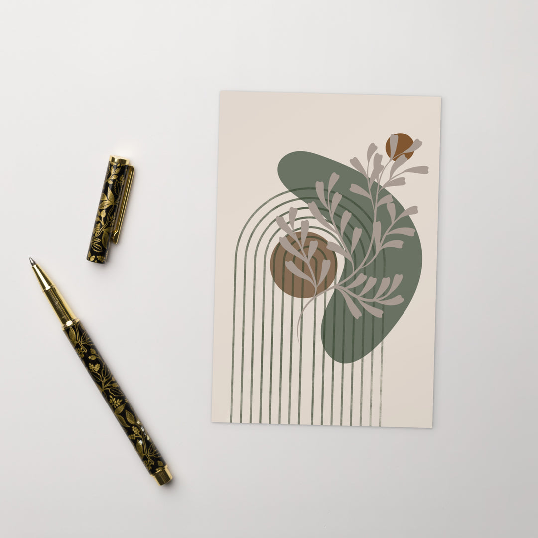 Postal - Jardín en espiral