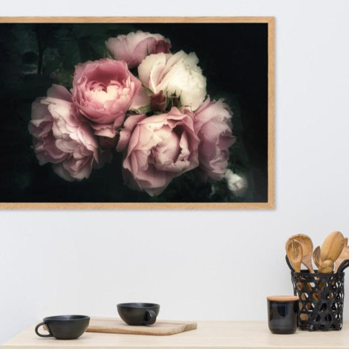 Bouquet Of Peonies Strauß Pfingstrosen - Poster im Rahmen artlia artlia