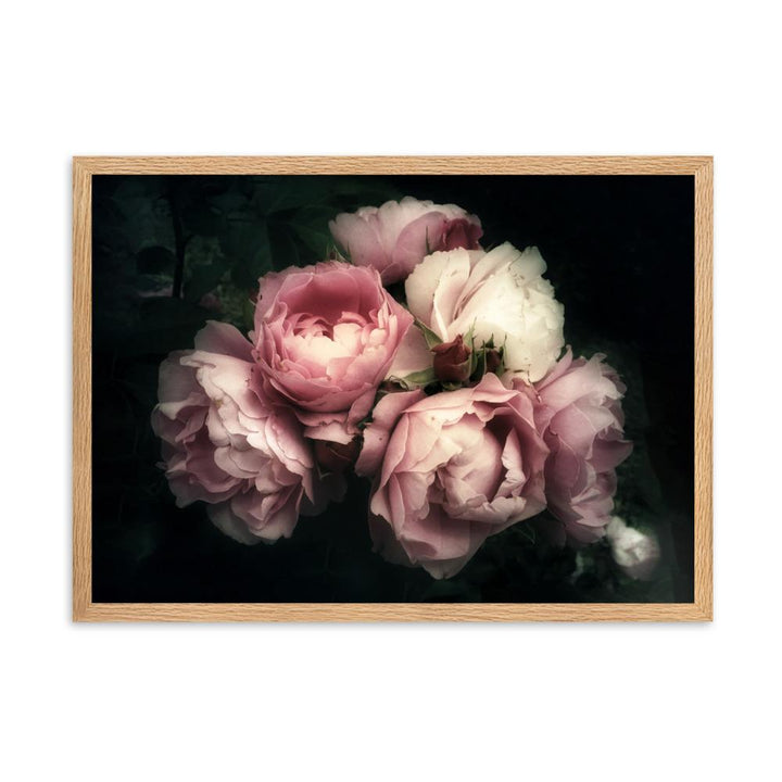 Bouquet Of Peonies Strauß Pfingstrosen - Poster im Rahmen artlia Oak / 50×70 cm artlia