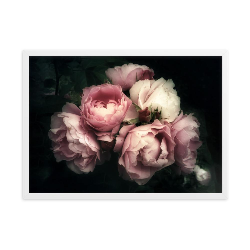 Bouquet Of Peonies Strauß Pfingstrosen - Poster im Rahmen artlia Weiß / 50×70 cm artlia