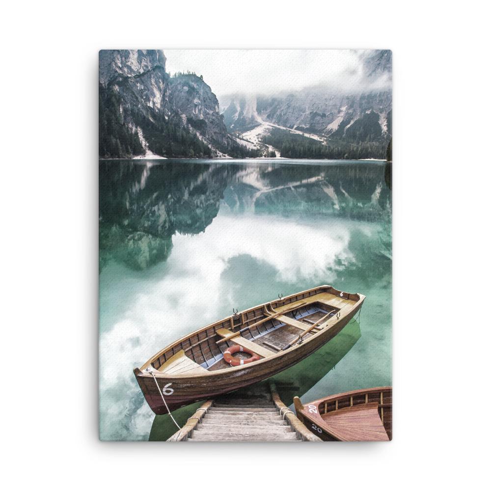 Braies Lake - Leinwand Kuratoren von artlia 30x41 cm artlia