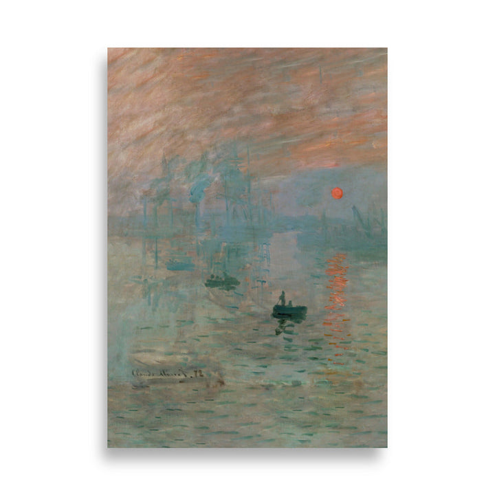 Claude Monet, Impression, Sonnenaufgang - Poster Claude Monet 21×30 cm artlia