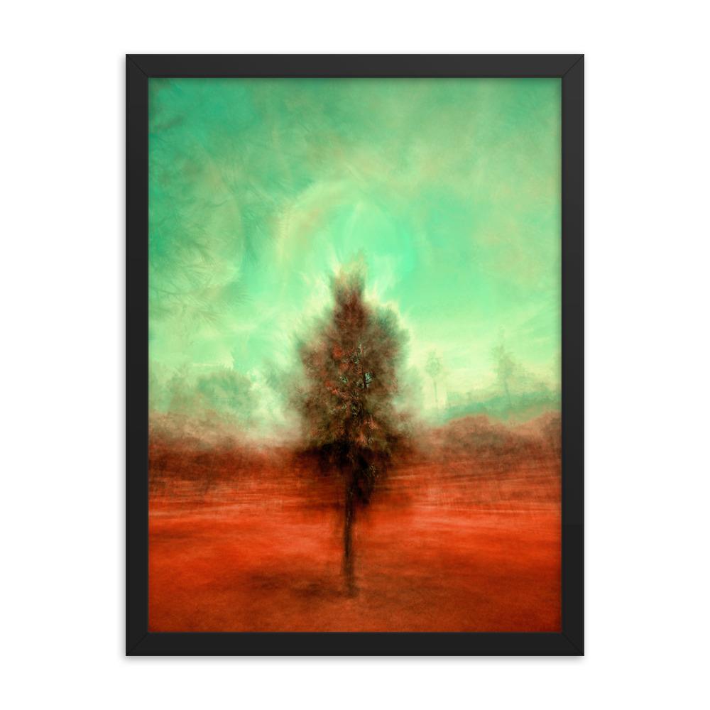 Der schlafende Baum - Poster im Rahmen Kuratoren von artlia schwarz / 30x41 cm artlia