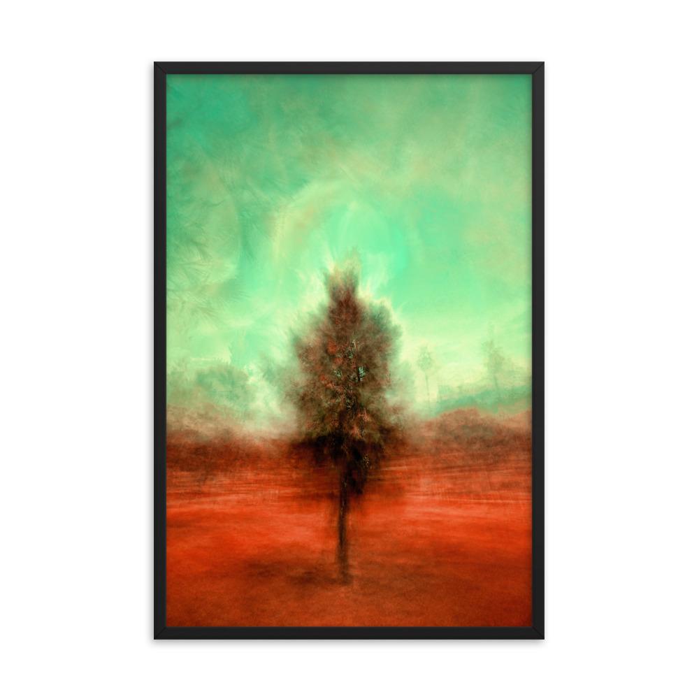 Der schlafende Baum - Poster im Rahmen Kuratoren von artlia schwarz / 61x91 cm artlia