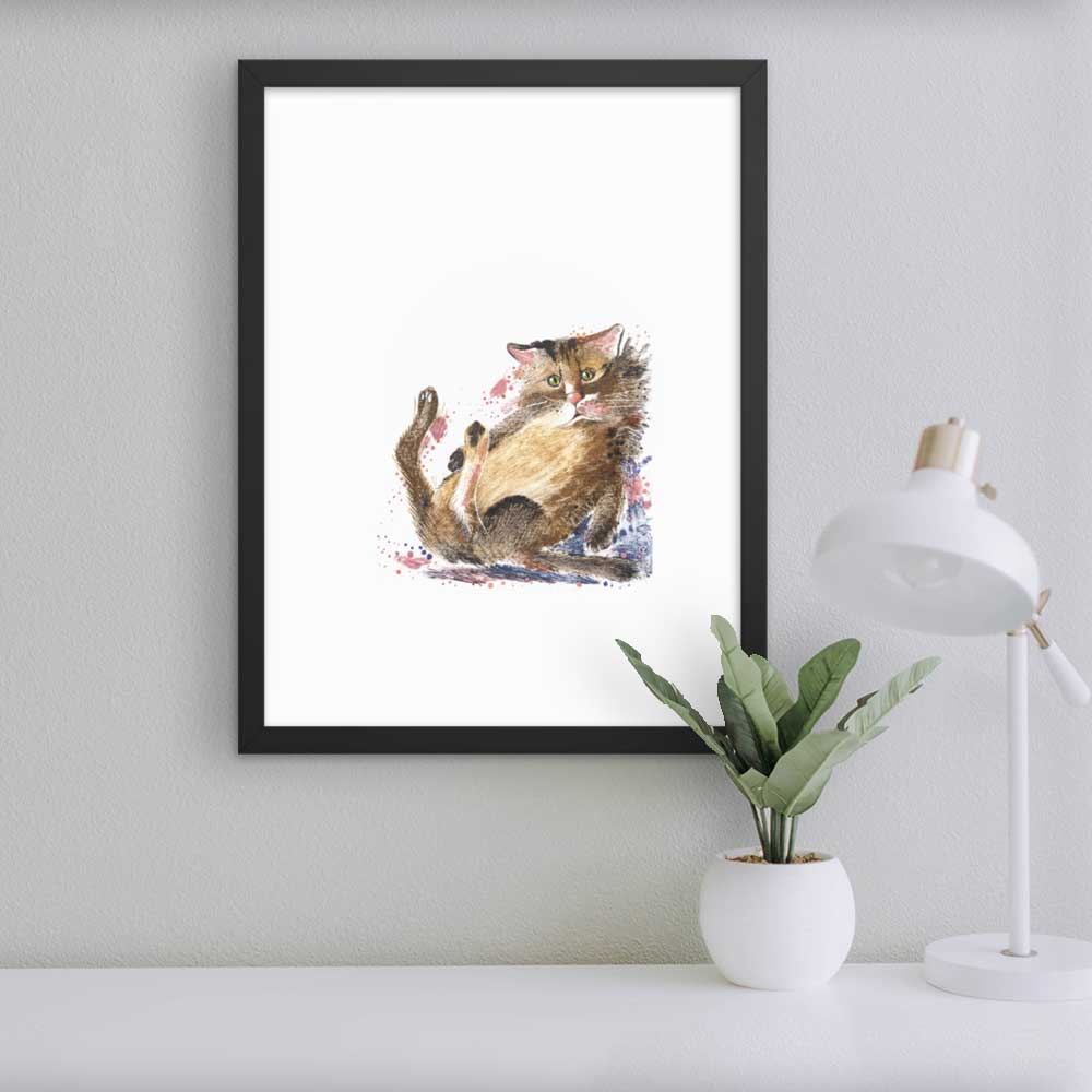 Dom Katze - Poster im Rahmen Sergej Uchatsch artlia