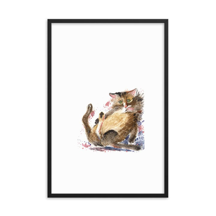 Dom Katze - Poster im Rahmen Sergej Uchatsch Schwarz / 24×36 artlia