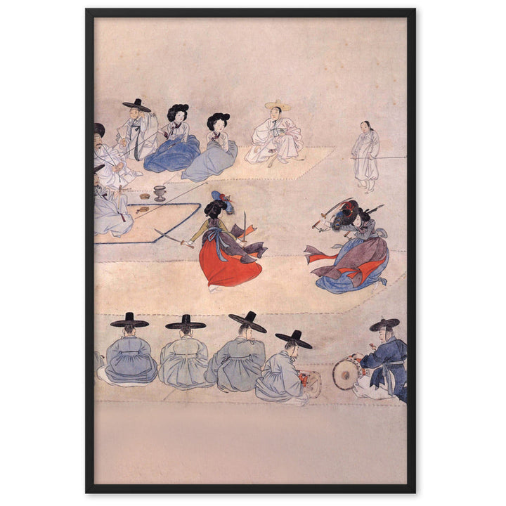 Double Sword Dance, Hyewon - Poster im Rahmen Hyewon Schwarz / 61×91 cm artlia