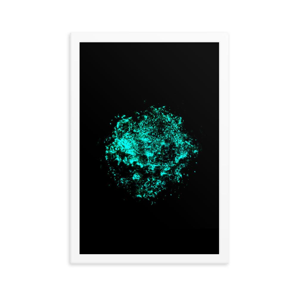 Emerald Planet - Poster im Rahmen artlia Weiß / 12×18 artlia