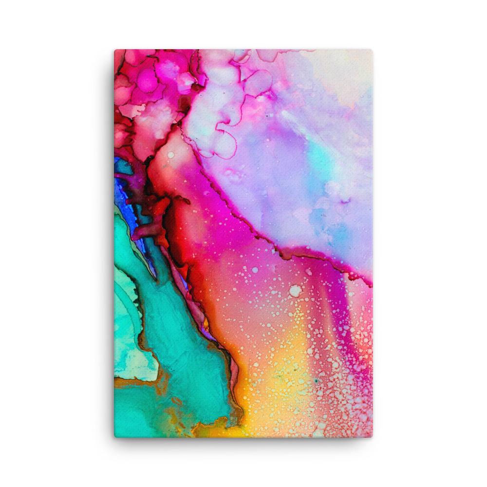 Farbenspiel -  Leinwand Kuratoren von artlia 61x91 cm artlia