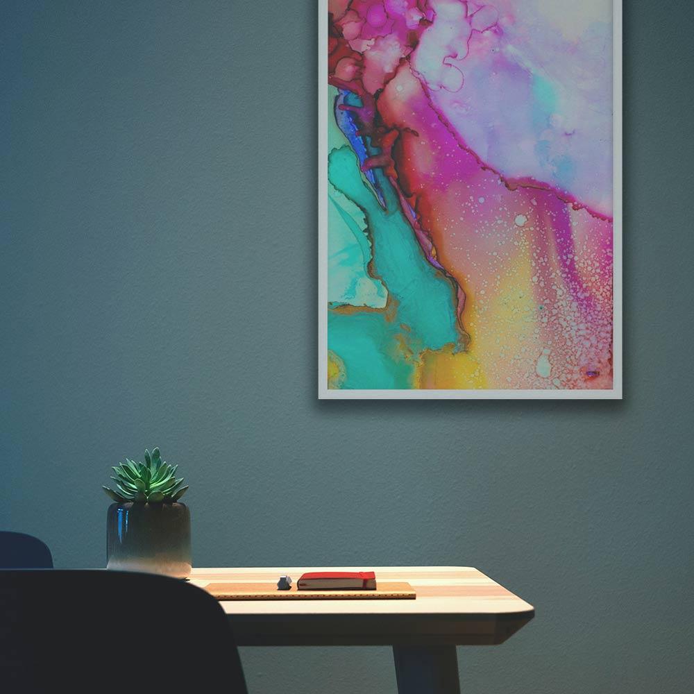 Farbenspiel - Poster im Rahmen Kuratoren von artlia artlia