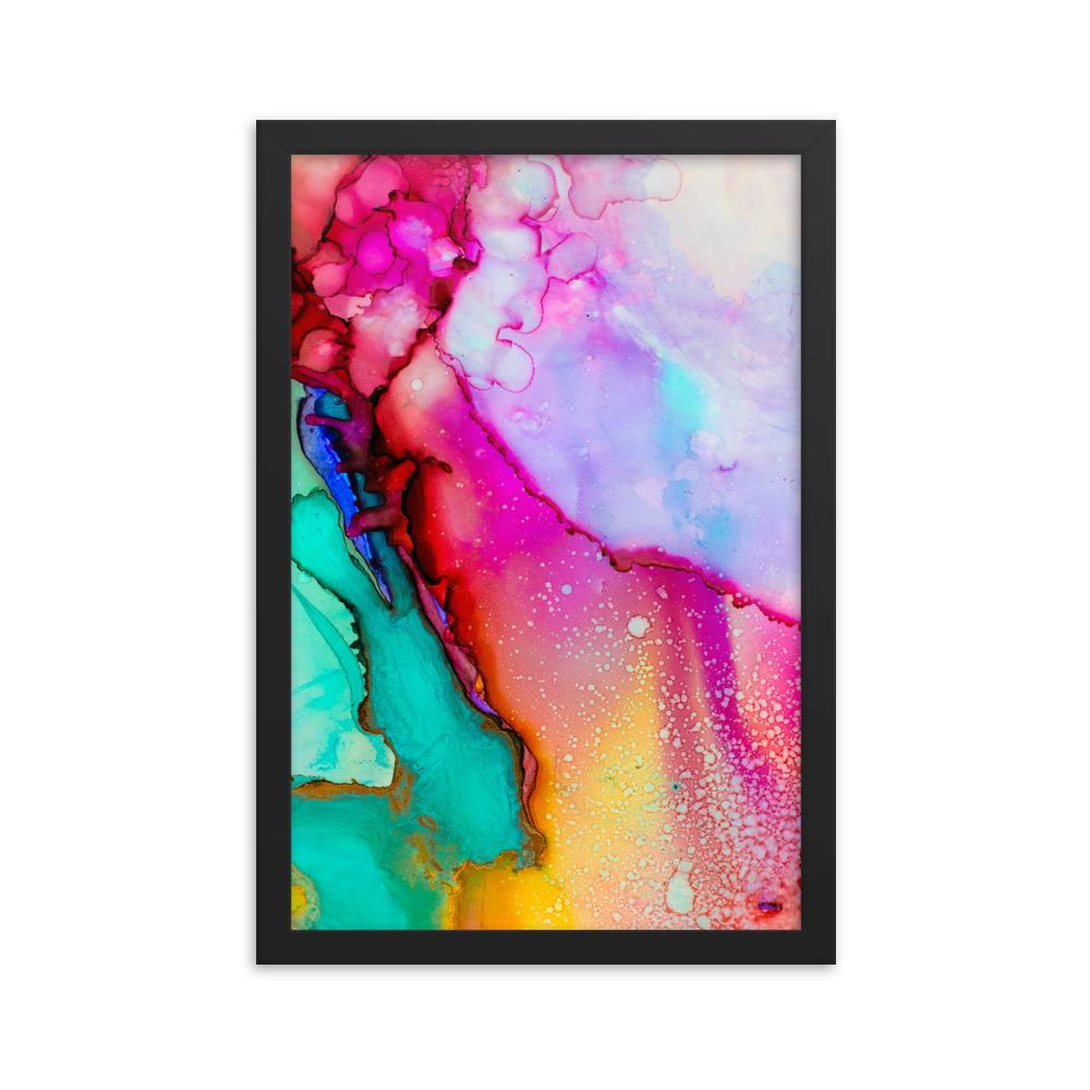 Farbenspiel - Poster im Rahmen Kuratoren von artlia schwarz / 30x45 cm artlia