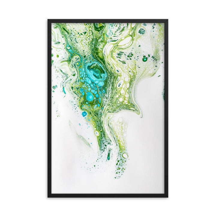 Fractal Abstract 02 - Poster im Rahmen Alexandru Antoci Schwarz / 61x91 cm artlia