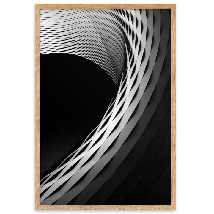 Geometric architecture 1 - Poster im Rahmen Kuratoren von artlia Oak / 61×91 cm artlia