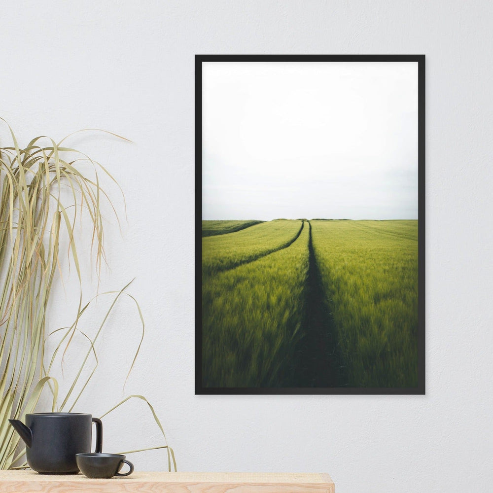 Gerstenfeld barley field - Poster im Rahmen Kuratoren von artlia artlia