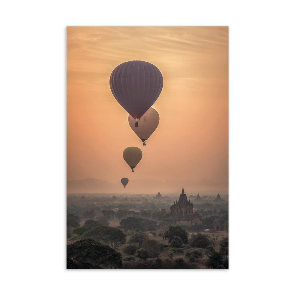 Heißluftbalons Hot Air Balloons - Postkarte artlia artlia