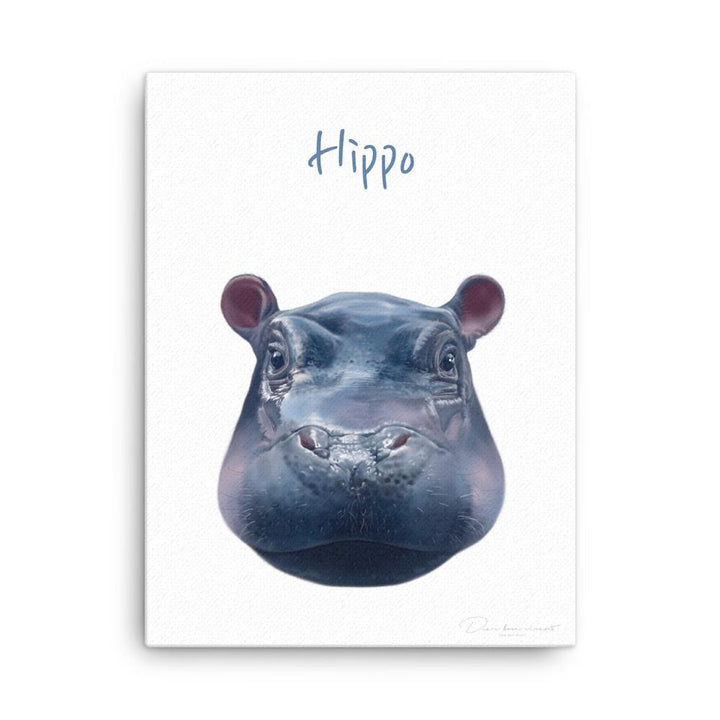 Hippo - Leinwand dear.bon.vivant 30x41 cm artlia