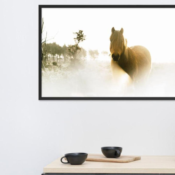 Horse in Dream Pferd im Traum - Poster im Rahmen artlia artlia