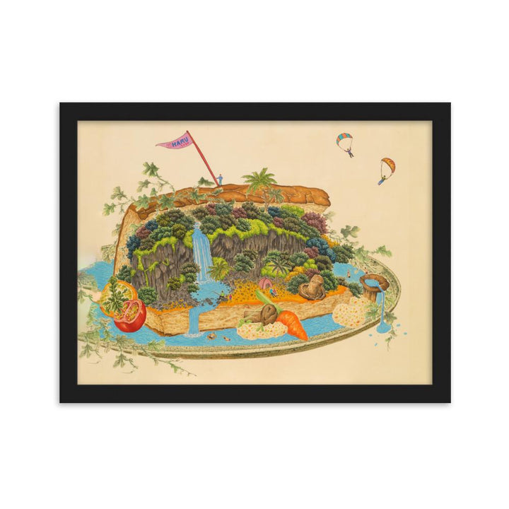 köstliche Landschaft Delicious Landscape 7 - Poster im Rahmen artlia Schwarz / 30×40 cm artlia