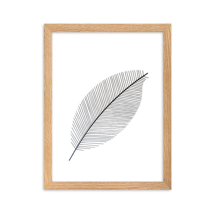 Leaf X Ray - Poster im Rahmen Kuratoren von artlia Oak / 30×40 cm artlia