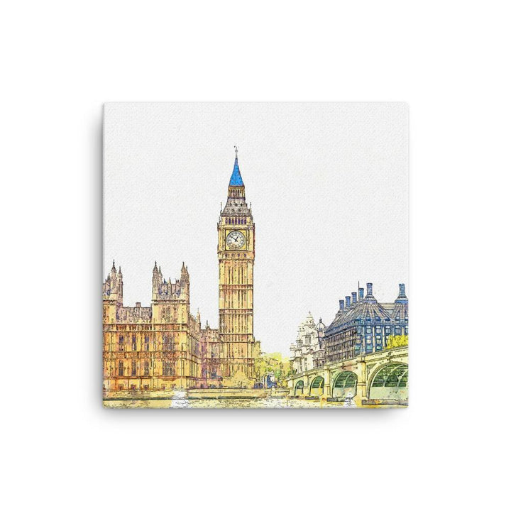 London in Orange - Leinwand Kuratoren von artlia 30x30 cm artlia