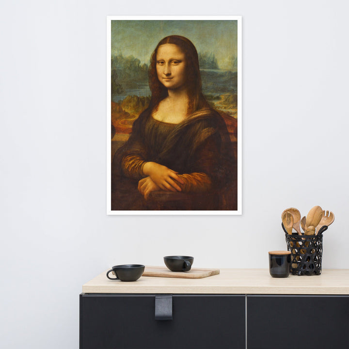 Mona Lisa - Poster im Rahmen Leonardo da Vinci artlia