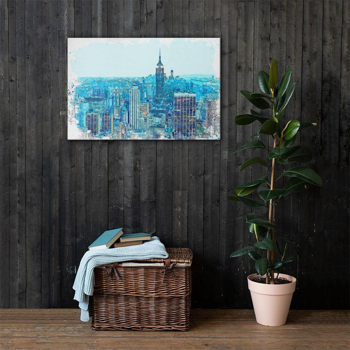 New York in Blau - Leinwand Kuratoren von artlia artlia