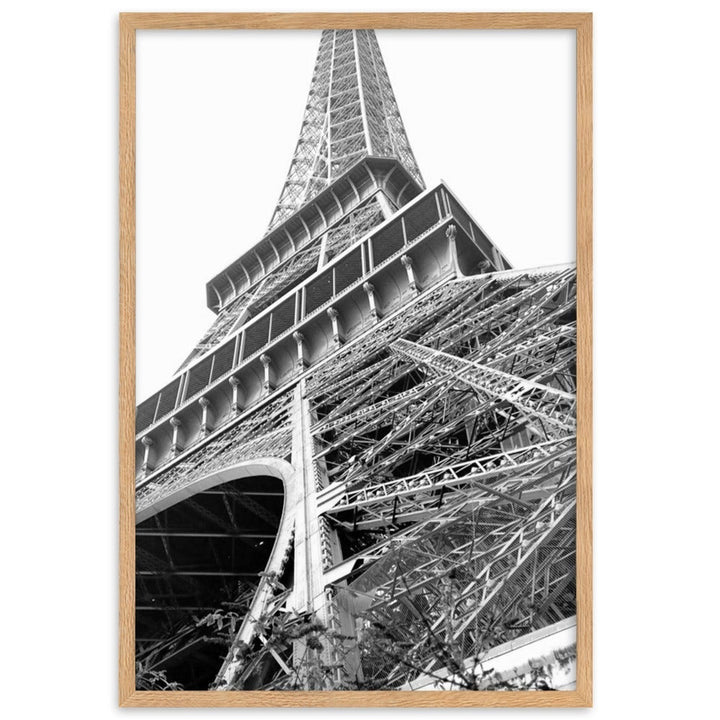 Paris Eiffel Tower - Poster im Rahmen artlia Oak / 61×91 cm artlia