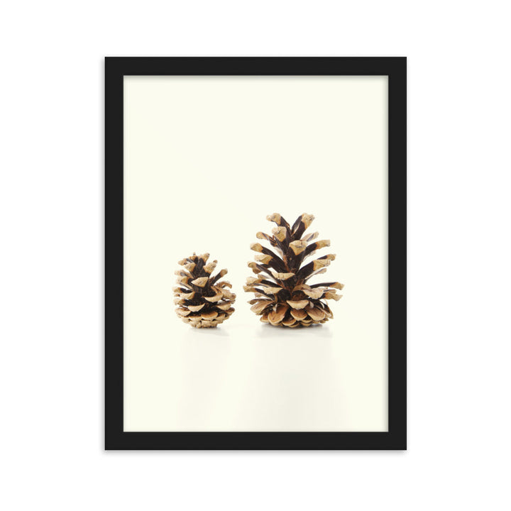 Pine Cone - Poster im Rahmen Kuratoren von artlia Schwarz / 30×40 cm artlia